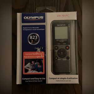 Olympus Black Digital Voice Recorder Professional Portable Audio